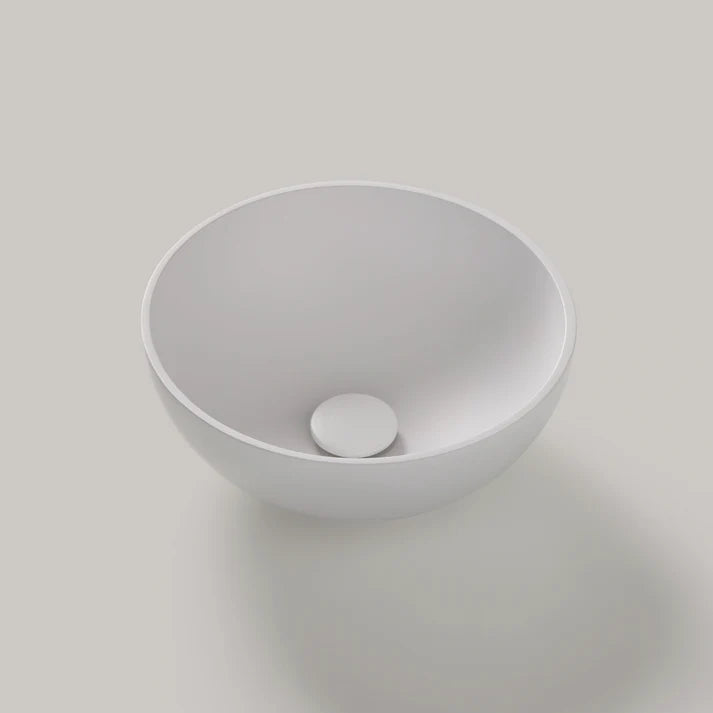 Stone Mira Runde Aufsatzwaschschale aus Mineralguss